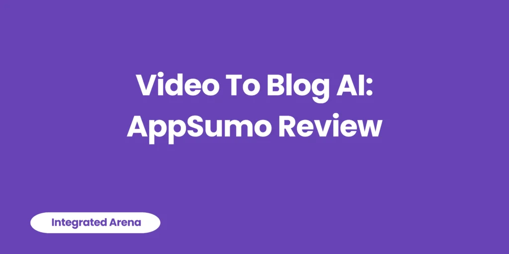 Video To Blog AI